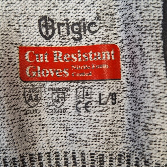 Brigic Level 5 Cut Resistant Gloves, Foam Nitrile Coating - Picture 3 of 8